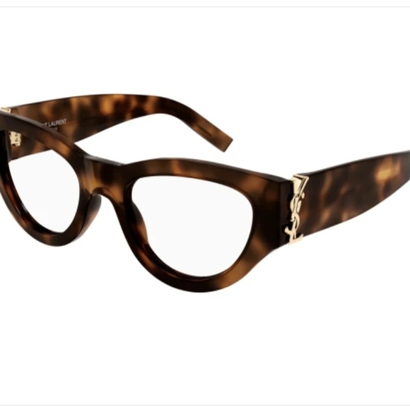 Saint Laurent Tortoise Shell Cat Eye Glasses - Picture 1 of 7